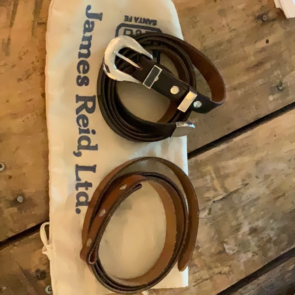 James Reid, Ltd. Sterling Silver belts- vintage 80